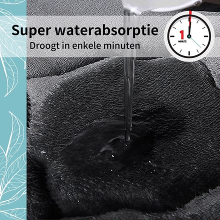 Olanly Antislip Badmat - Douchemat - Absorberende Badkamermat - Memory Foam Douchemat - 61x90cm - Grijs