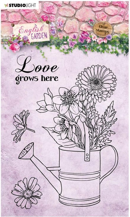 Stempel - Clear stamp - Studio Light - A6 English garden nr.430