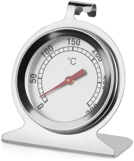 Orion - Oven Thermometer - Roestvrijstaal - 0 tot 300°C - Stabiele Basis