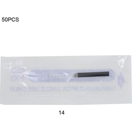50pcs Microblading Eyebrows Needles Eyebrow Eye Lips Tattoo Needles 912141621 Pins (16 pin) 14 needles