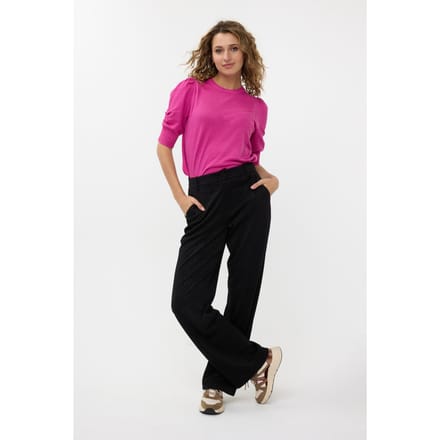 EsQualo Sweater S/slve Lurex Neon Cerise Größe: S | Pullover Outlet | Damen | Rosa