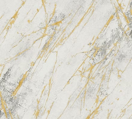 MARMER BEHANG | industrieel - Wit Grijs Goud - A.S. Création Elements 2