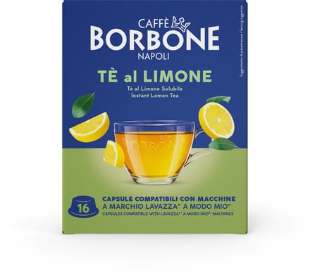 Caffè Borbone - Lavazza A Modo Mio - Citroen thee - Te al Limone - 16 capsules