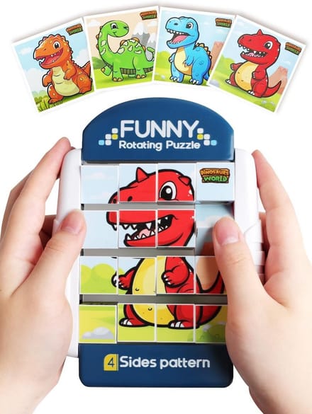 Draaibare Puzzel - 3D Hersenkraker - Concentratie Trainen - 16 Delen - Voor Kinderen - Multi