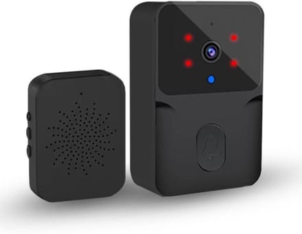 Draadloze Deurbel Camera - Visuele Intercom - Huis Beveiligen - Bewegingsdetectie - 53 x 24 x 85 cm - Zwart