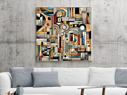 Kunstprint | Wanddecoratie | Dibond | 100 × 100 cm