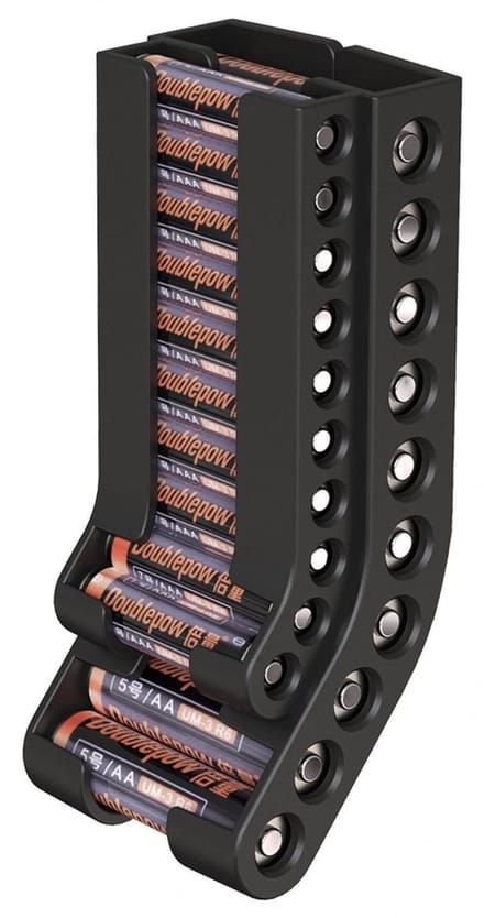 Batterij bewaarbox - Batterij Storage Organizer - geschikt voor 10 AAA & 10 AA Batterijen