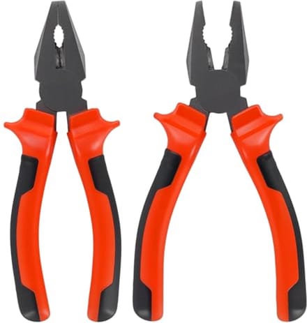 Professionele combinatietang 160 mm - Rood en Zwart - Draadsnij- en Krimptang