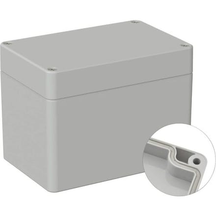 TRU COMPONENTS TC-9065660 Industriële behuizing 120 x 80 x 90 ABS Grijs-wit (RAL 7035) 1 stuk(s)