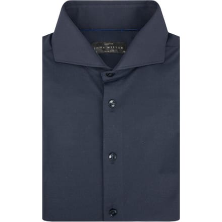 John Miller Overhemd Hyperstretch Donkerblauw (navy) - Maat 44 - Heren - Overhemden Casual