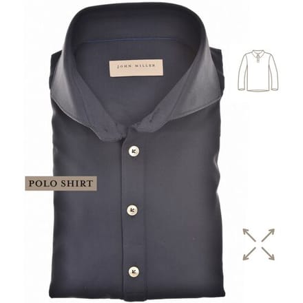 John Miller Polo Hyperstretch Performance Button Donker Blauw / male