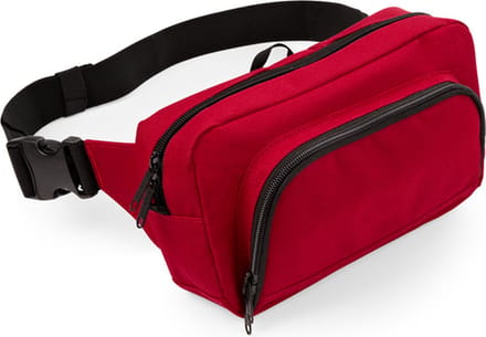 Bagbase - Organizer Heuptas - Fanny pack - Money belt - Heuptasje dames - Classic Red - 2,5 liter - Polyester - rood