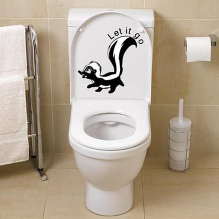 Sticker Stinkdier Let it go toilet | Rosami