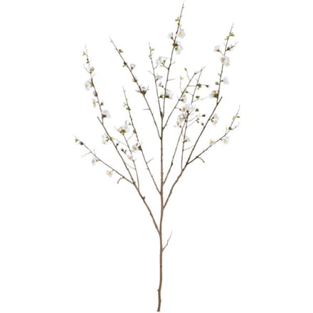 PTMD Kunstbloem Kersen - 81x79x137 cm - Polyester - Wit