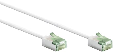 FTP CAT8.1 Slimline 40 Gigabit Netwerkkabel - CU - Ultraflex - 1 meter - Wit