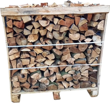Haardhout mix, Eik, Berk, Els | 2 halve pallets 1,0 kuub strak gestapeld