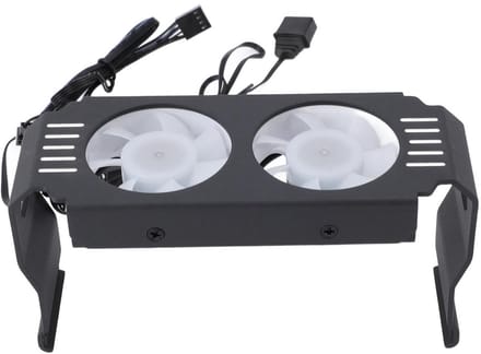 ARGB RAM Koeler met Dubbele Ventilator voor DDR Geheugen (DDR5, DDR4, DDR3) - PWM Temperatuurregeling
