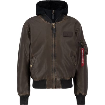 Jas Alpha Industries MA-1 D-Tec Faux Leather