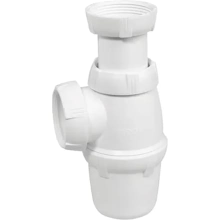 Wirquin Spoelbaksifon Ø40mm Wit