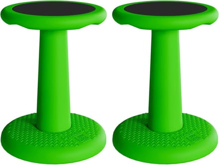 Kinderen Wobble Stoel - Dynamische Zetel - Actief Leren - Antislip Bodem - 40 cm Hoog - Groen
