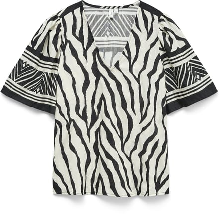 VERO MODA - VMKAMILLE 2/4 V-NECK TOP WVN BTQ BE - Dames - Blouses