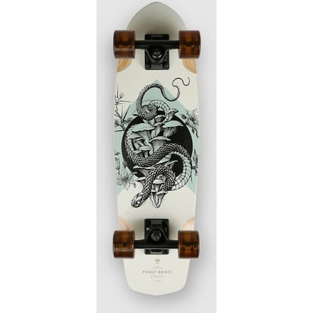 Arbor Bamboo Pocket Rocket White/Black 27 Cruiser