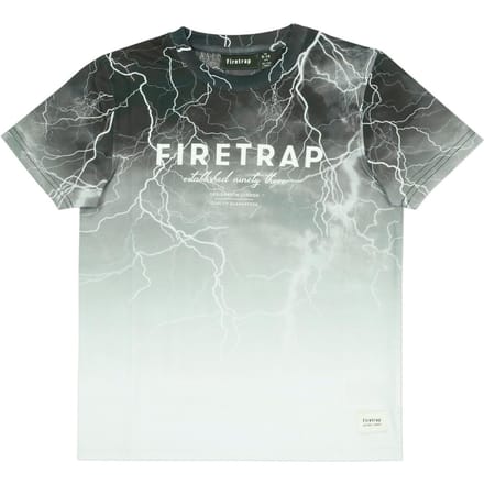 Firetrap T-shirt met all-overprint voor jongens (Licht)