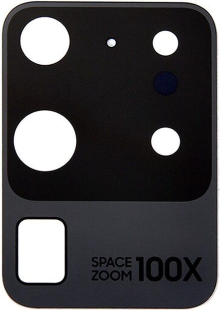 Achtercamera Lens Glas Geschikt voor Samsung Galaxy S20 Ultra – Premium – Zwart