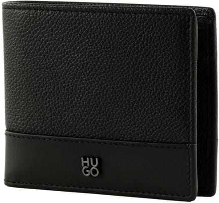 HUGO portemonnee Quantic Trifold Wallet Black zwart