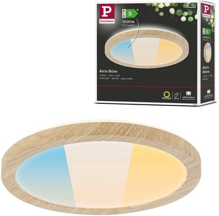 LED-paneel Atria Shine White Select IP44 rond 190 mm 7,6W 1100lm White Select Houtlook