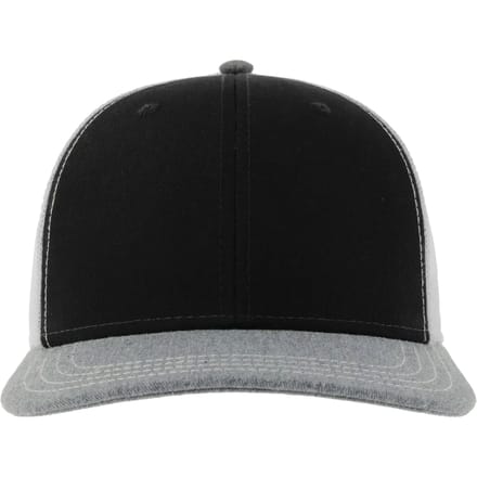 Atlantis Headwear Sonic-S Cap AT683 - Black/Grey Melange/White - One size