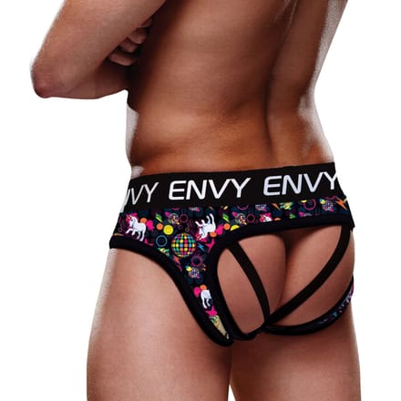 Envy - Jockstrap met disco eenhoorn print - S/M