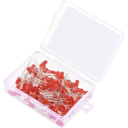 TRU COMPONENTS Bedrade LED Rood Rond 5 mm 420 mcd 30 ° 20 mA 1.8 V, 2.4 V