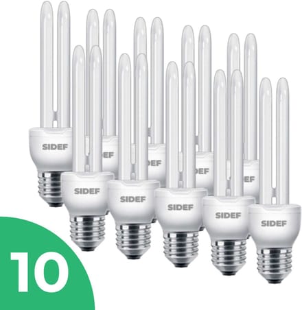 Sidef Spaarlamp E27 - 18W - Daglicht - Niet Dimbaar - 10 stuks