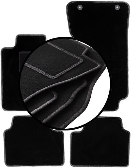 Complete set veloursmatten voor: Alfa Romeo Giulia 4x4 (4WD) sedan (2016-)