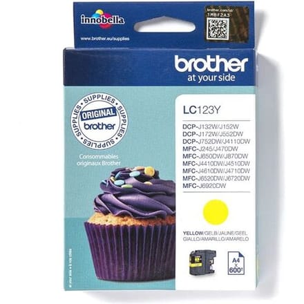 Brother Inktcartridge LC-123Y Geel