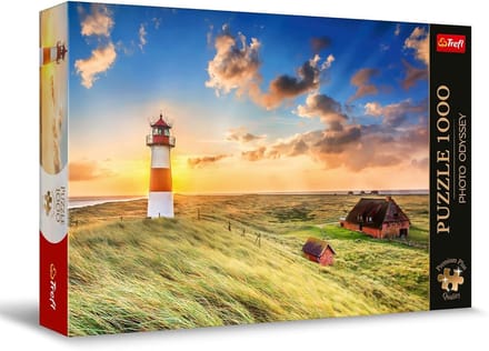 Fotopuzzel 1000 Stukjes - Vuurtoren in List, Duitsland - Premium Kwaliteit Legpuzzel