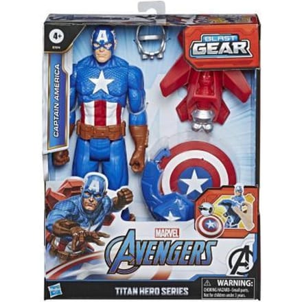 Hasbro Avengers Titan Heroes Blast Gear Captain America 30cm Actiefiguren en superhelden