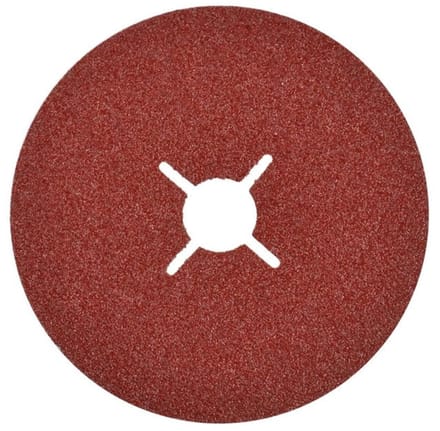 GEKO Aluminium oxide schuurschijf - kruisvorm - 125 mm - korrel 40 - 25 stuks