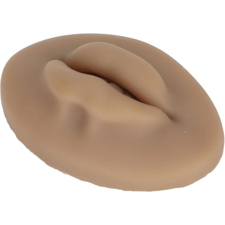 3D Siliconen Lippen Semi-Permanente Zachte Echt Huid Gevoel Nep Lippen voor Microblading Training bruin