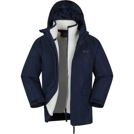 Mountain Warehouse Kinder/Kinder Creek 3 in 1 Waterdichte Jas (Marine)