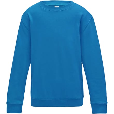 Just Hoods - AWDis Sweat Kinder - Sapphire Blue maat 12/13 (XL)