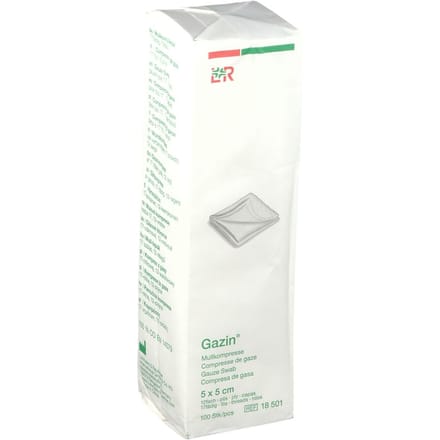 Gazin Gaaskompres 5 x 5cm 18501 100 Compressen