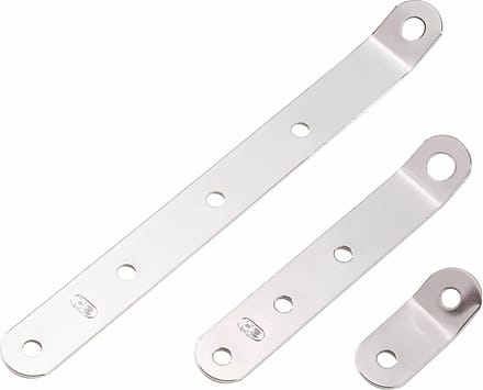 Seilflechter - Wantputting Plaat - RVS - Gebogen - Maat: 125x20mm