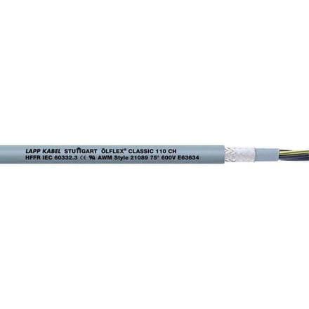 LAPP ÖLFLEX® CLASSIC 110 CH Stuurstroomkabel 2 x 0.75 mm² Grijs 10035040/100 100 m
