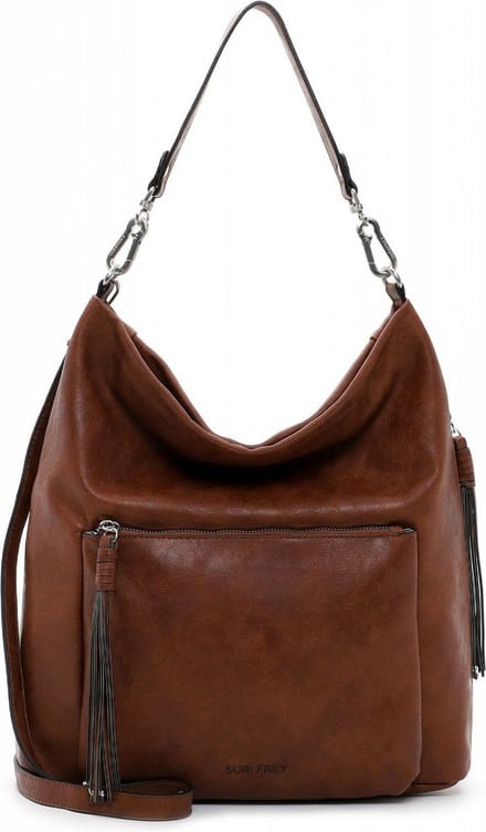 SURI FREY Shopper Schoudertas Lotty Crossover Bag Cognac Bruine