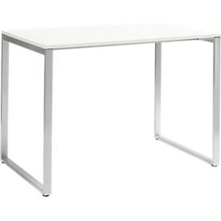 Vergader-statafel Squart, B 1600 x D 900 x H 1120 mm, wit/aluminium