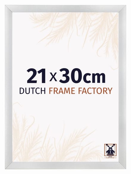 Fotolijst 21x30 cm - MDF - Zilver Mat - Praag