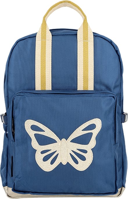 Caramel & Cie Rugzak Midden - Vlinder blauw