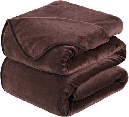 Fleece Deken - Zachte Plaid - Warmtedeken 150x200cm - Bruin